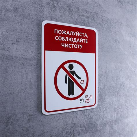 Табличка информационная для туалета, Соблюдайте чистоту, 20х15 см ...
