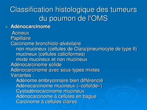 Ppt Cancers Bronchopulmonaires Powerpoint Presentation Id 4847426