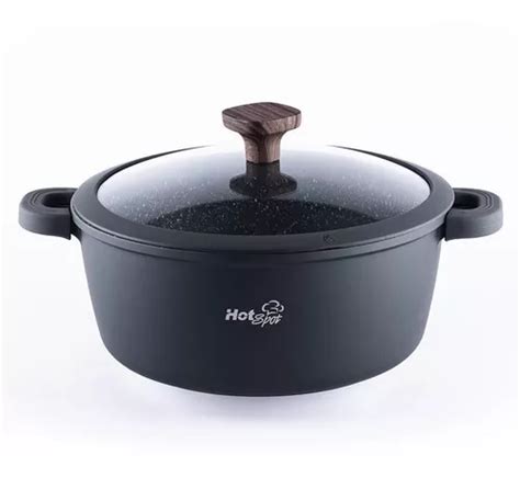 Olla Cacerola De Aluminio Fundido Hot Spot Z571 Tapa 24 Cm Envío gratis