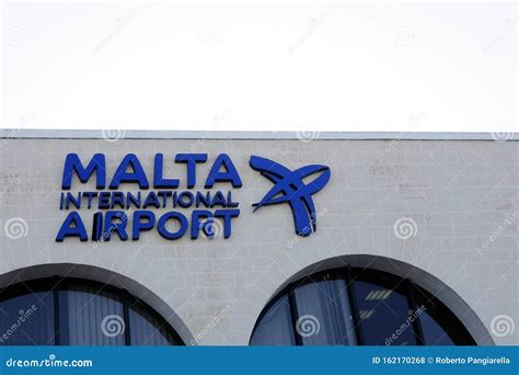 Luqa International Airport in Malta Editorial Stock Photo - Image of ...