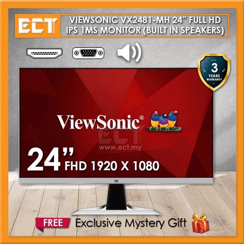 Viewsonic Vx Mh Fhd Ips Ms Hz Monitor With Amd Freesync