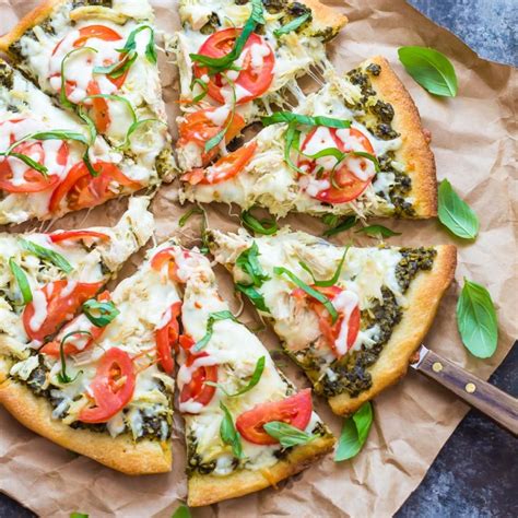 Chicken Pesto Pizza The Blond Cook