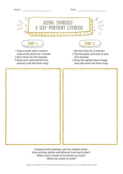 Self Portrait Worksheet For Kindergarten 10 Must Dos For The First