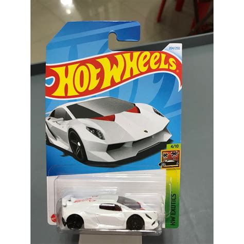 Hot Wheels Lamborghini Sesto Elemento White Shopee Malaysia