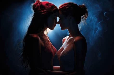 Premium Photo Happy Female Couple Nontraditional Orientation Lesbian LGBT Romantic