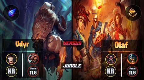 Tarzan UDYR Jungle Phase Rush VS OLAF Grandmaster KR Patch 11 6