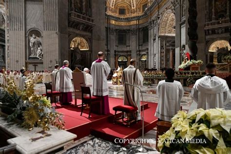 Solemnity Of The Nativity Of The Lord Midnight Mass Activities Of The Holy Father Pope