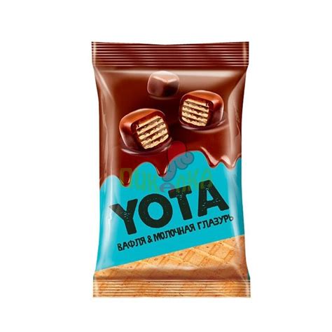Вафли YOTA в молочной шоколадной глазури 40г/КДВ