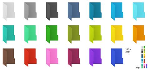 Windows 10 coloured folder icons by ABS96 on DeviantArt
