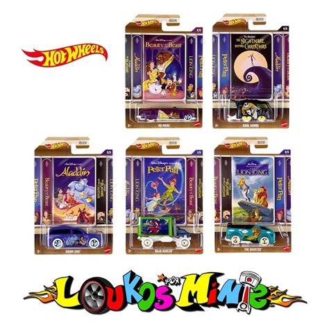 Hot Wheels Disney Classics Series 2022 Set 5 Minis Shopee Brasil