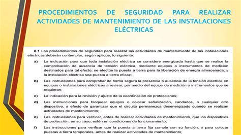 Nom 029 Stps 2011 Mantenimiento De Las Instalaciones Eléctricas En Ppt