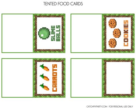 Free Printable Minecraft Food Labels Free Printable A Z