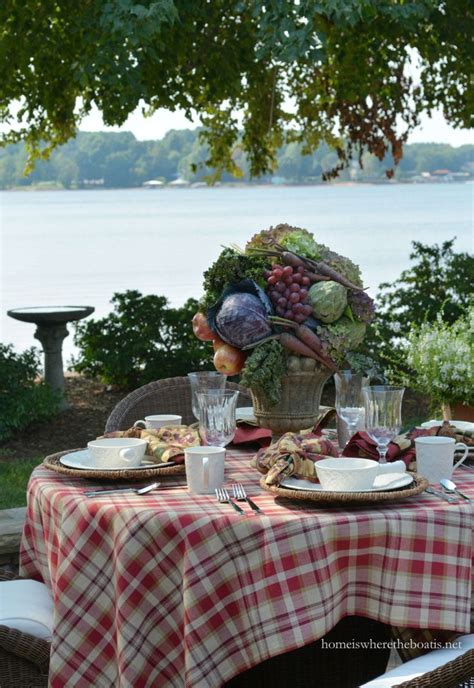 A Fruit And Vegetable Centerpiece And Mikasa English Countryside