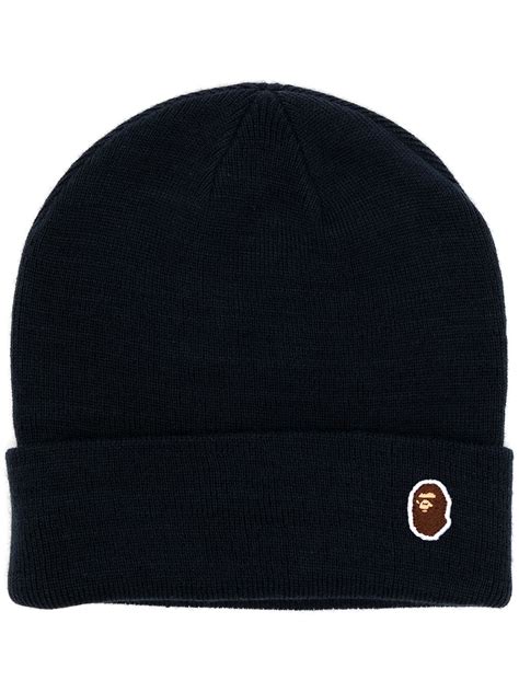 A Bathing Ape® Logo Patch Beanie Farfetch