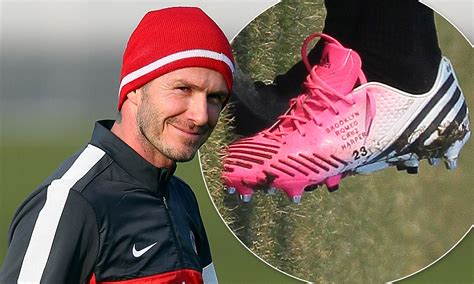 David Beckham Wears His Pink Football Boots Inspired By Daughter Harper