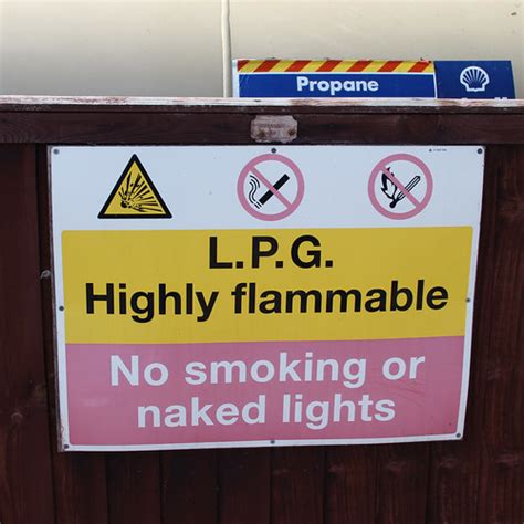 Lpg Highly Flammable No Smoking Or Naked Lights Brooklands Flickr