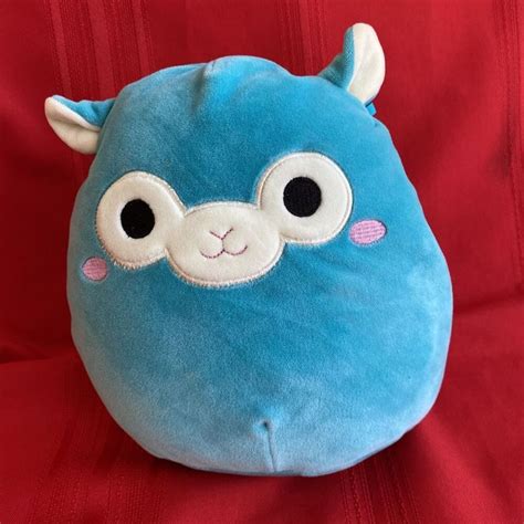 Squishmallow Tim The Alpaca 8 Kellytoy Plush Blue Stuffed Animal Flaw