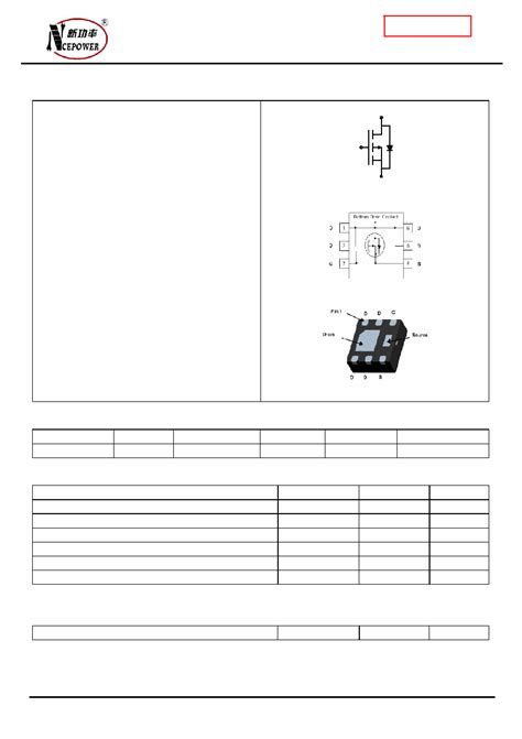 NCE1216 Datasheet 1 6 Pages NCEPOWER NCE P Channel Enhancement Mode