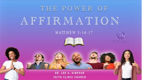 Faith Clinic Christian Center The Power Of Affirmation Pt 2 Youtube