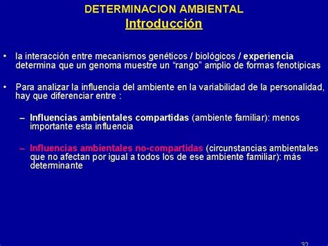 Determinantes Geneticos Vs Ambientales De La Personalidad Tema