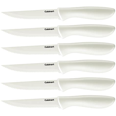 Cuisinart Advantage 6 Piece Ceramic Coated Serrated Steak Knife Set