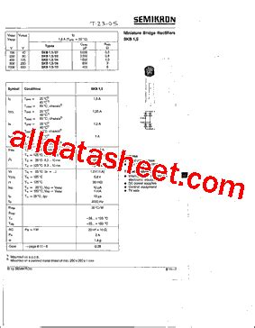 Skb Datasheet Pdf Semikron International