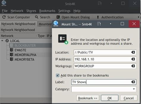 Network Profiles Home With Smb Mounts Public Without Network