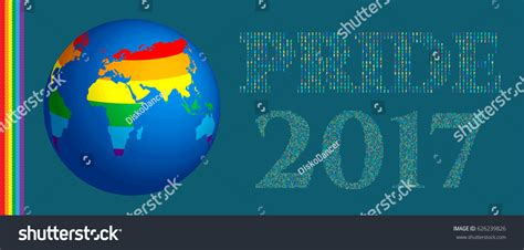 Gay Pride 2017 Poster Rainbow Spectrum Stock Vector Royalty Free 626239826 Shutterstock
