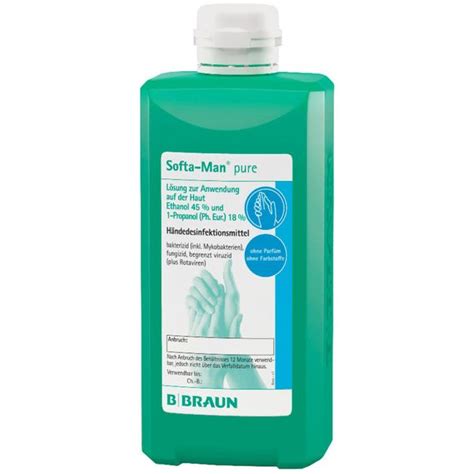 B Braun Softa Man pure Händedesinfektion VAH zertifiziert 500ml