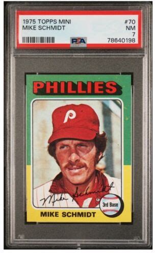 Topps Mini Mike Schmidt Phillies Hof Psa Ebay