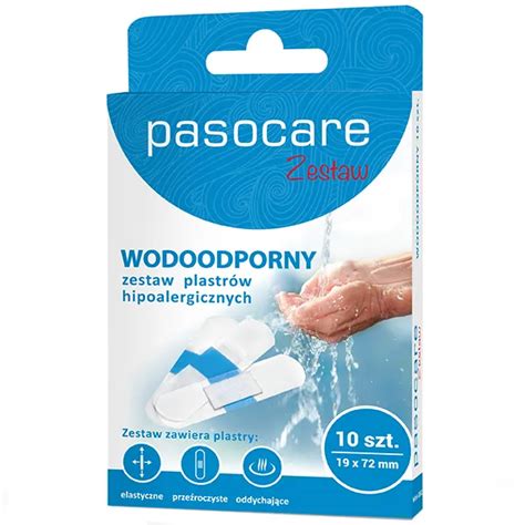 Pasocare Wodoodporny Zestaw Plastr W Hipoalergicznych Szt X Mm