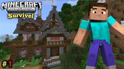 Minecraft Pe Survivel Series Ep 1in Hindi 1 20 Made Op Survivel Base