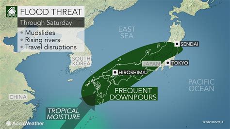 Japan Floods 2018 Map Japan Flooding 2018 Map Death Toll Rises To