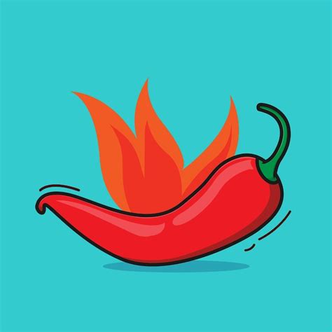 Premium Vector Vector Red Chilli Pepper Illustration