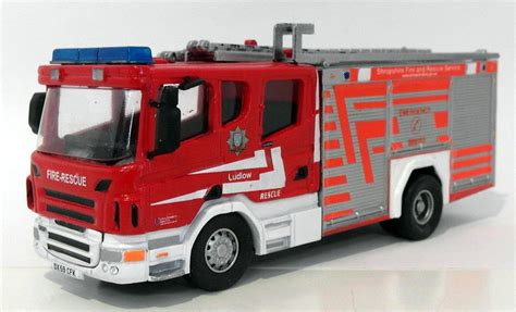 Fire Brigade Models 150 Scale Fbm27 Scania Shropshire Fire And Rescue