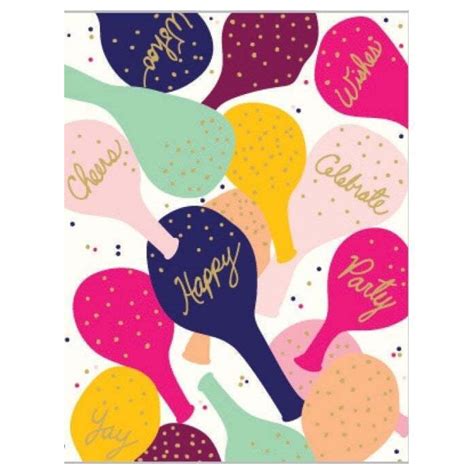 Happy Balloons Birthday Card | Designs By Val – Outer Layer