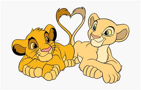 Young Simba And Nala , Free Transparent Clipart - ClipartKey