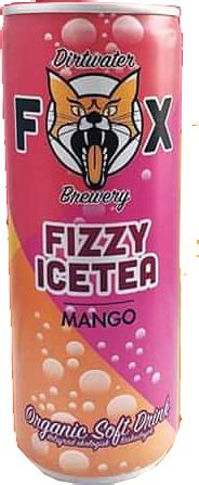 Kjøp Dirtwater Fox Fizzy Icetea Mango 25cl hos Coopers Candy Godteri