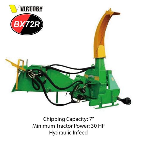 Bx72r Wood Chipper With Hydraulic In Feed Victory Tractor Implements