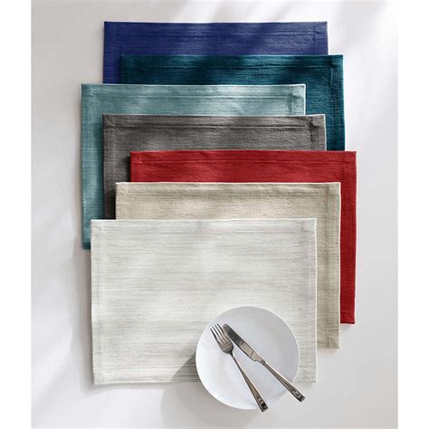 Grasscloth Rectangular Cotton Warm Natural Placemat Crate And Barrel