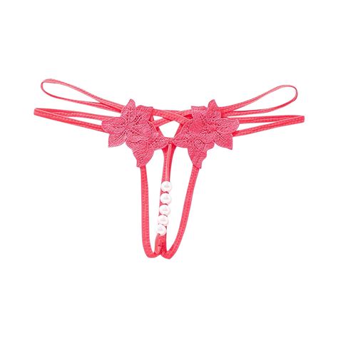 Agkizg Plus Size Womens Panties Breathable Underwear For Women S Sexy Lingerie With Pearl