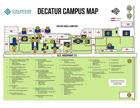 Calhoun Campus Map Fredi Jo Anne