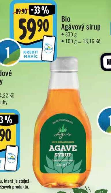 Bio Agávový sirup 330 g v akci AkcniCeny cz