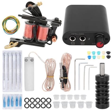 KIMISS Alimentation électrique pour machine à tatouer Kit de tatouage