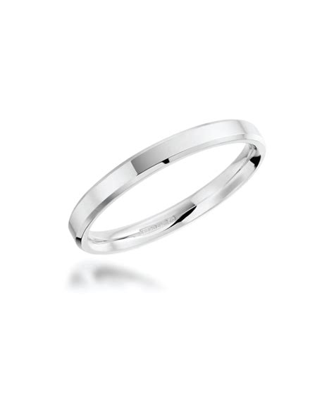 Mm Bevelled Edge Wedding Band Platinum Phillip Stoner The Jeweller