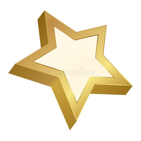 Bahai Faith Symbol Gold Nine Pointed Star Stock Vector Illustration