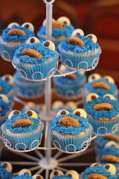 Sesame Street Party: James' Cookie Monster First Birthday Bash | Mimi's ...