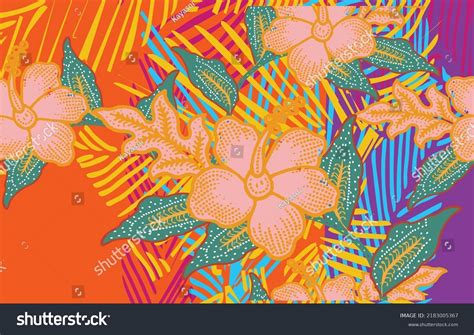 Indonesian Batik Motifs Very Distinctive Patterns Stock Vector (Royalty ...