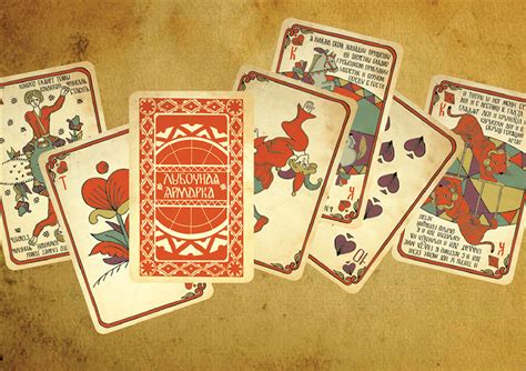 Playing cards / Игральные карты "Лубок" / Русский стиль | Behance