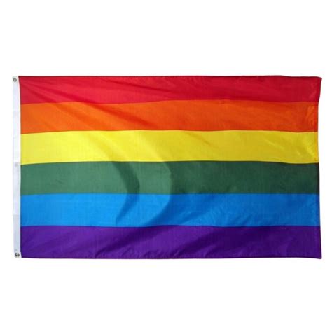 Bandeira LGBT Parada Orgulho Gay Bandeira Grande Dupla Face X Cm Arco Iris Diversidade